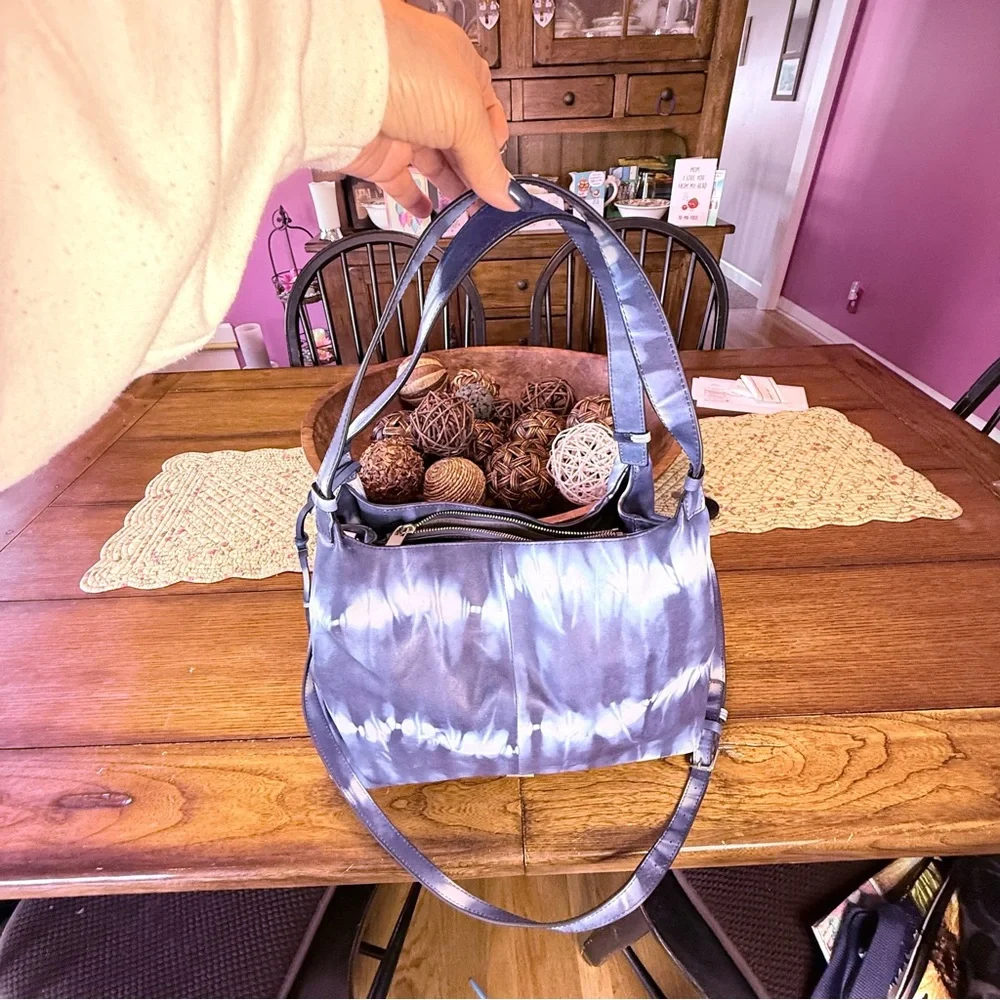 Vince Camuto Tania tie dye slouchy tote.